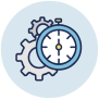 Clock and setting icon